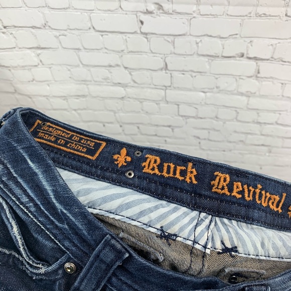 Rock Revival Sasha Straight Leg Jeans 👖 Size 27 - Picture 4 of 6
